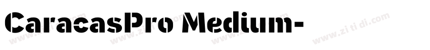 CaracasPro Medium字体转换